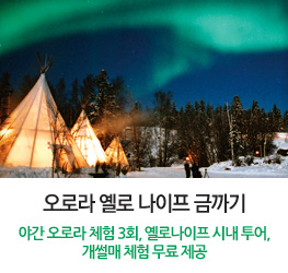 오로라 옐로 나이프 금까기